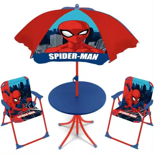 Arditex Set mesa con sombrilla y sillas Spiderman Los Vengadores Marvel - 1