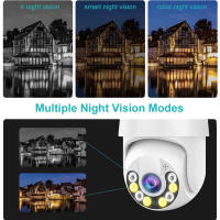 Cámara PTZ Inalámbrica 8MP 4K Con Visión Nocturna En Color Cámara De Vigilancia IP Exterior AI Auto Tracking iCsee Doméstica Y Exterior Resistente Al Agua - details 5