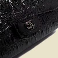 Bolso Cruzado De Moda Para Mujer 2024 Con Cadena Bolso De Hombro Unico Material PU Lining Interior Con Bolsillo Y Cierre De Cremallera Y Hasp - details 2