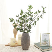 Ramas Largas De Ficus Artificiales Hojas Verdes Para Plantas Falsas Decoración De Fiesta Boda Sala De Estar Hogar Prop De Exposición - details 3