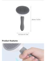 Cepillo Para Pelaje De Mascotas Acero Inoxidable Desenredo Automático Peine Para Gatos Y Perros Limpieza Y Aseo De Animales - details 3