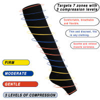 Calcetines De Compresión Para Prevenir Varices De Tobillo a Pierna Completa Para Mujeres Y Hombres Calcetines De Soporte Con Estilo Solado 1 Paquete Alivio De La Calfatura - details 1