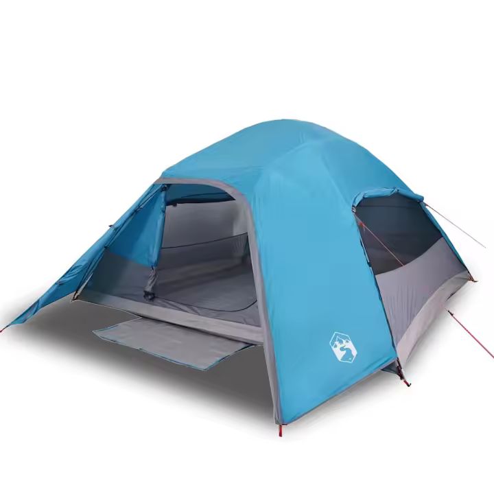 vidaXL Tienda de campaña iglú para 4 personas impermeable azul - 1