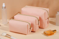 Bolsa De Viaje Portátil De Cuero PU Organizador De Maquillaje Impermeable Para Mujeres Tamaño Pequeño Medio Grande - details 0