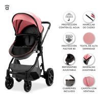 Asalvo Trío Convertible Sidney 2 – Cochecito 3 en 1 con Capazo, Silla de Paseo para Bebés, Silla de Auto para Bebés Grupo 0 para Bebés desde 0 Meses hasta 15 kg - details 2