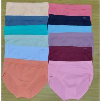 Fevitex - Pack de 6 y 12 Bragas de Mujer de Licra Sin Costura - Talla Mediana, Grande y Super Grande - details 2