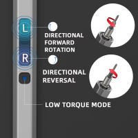 Juego De Destornilladores Eléctricos Multifuncional Con Alta Torque Recargable Herramientas Completas Para Mantenimiento En Casa - details 1