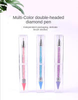 1PC Herramienta De Punto Para Uñas Con Doble Cabeza Acrílico Metálica Para Rhinestones Gemas Cristales DIY Pintura De Uñas - details 0
