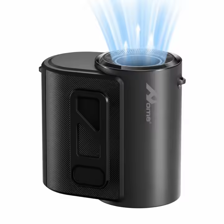 Home-Ventilador de Cintura Recargable con Luz LED, 5 Velocidades, Batería de 8000 mAh, Ventilador Portátil de Cintura para Trabajo, Camping y Exterior - 1