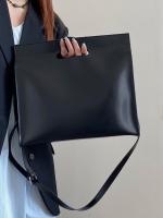 Bolso De Hombro Grande Para Mujeres Simple Y Elegante Bolso De Trabajo Y Estudio Bolso De Documentos Para Portátil Bolso De Moda De Cuero PU - details 5