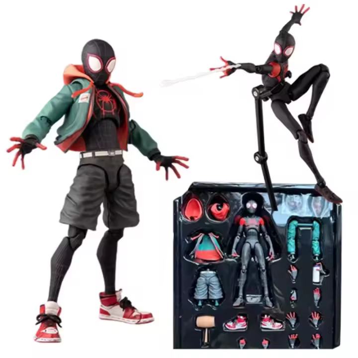 Figura De Acción Spiderman Nuevo ML Legends Spider-Man into the Spider-Verse Sv Peter B. Parker Sentinel Miles Modelo Juguetes - 1
