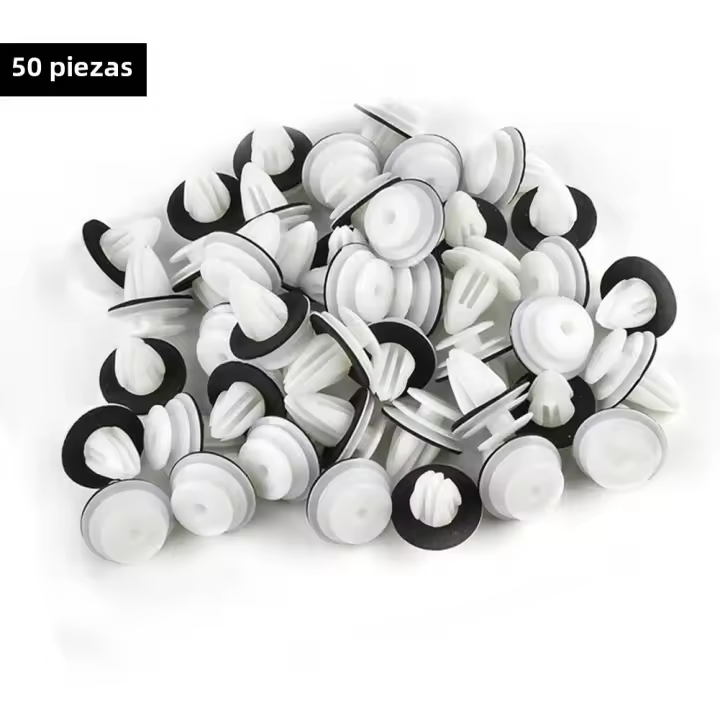 50 PCS Abrazaderas De Panel De Puerta Con Selladores Y Tornillos Retenedores De Parachoques Accesorio De Coche Nylon - 1
