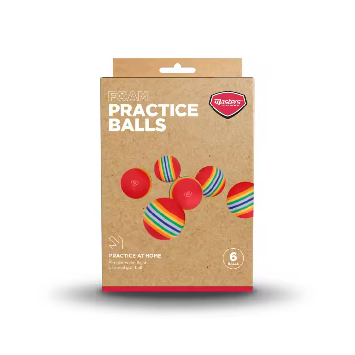 Master Golf - Bolas de práctica de espuma - Paquete de 6 pelotas - 1