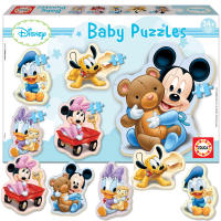 Puzzle Minnie y Mickey Mouse Baby de 3-4-5 piezas, Puzzles Infantiles Progresivos para Niños y Niñas de 2 a 4 años Baby Mickey y Baby Minnie, Regalo Cumpleaños, Navidad, Reyes (ENVÍO DE 1 PUZZLE) - details 1