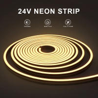 Tira De LED Neón Flexible 1m-5m 6MMx12MM En Tubo De Gel Negro Suave Impermeable DC24V Sin Fuente De Alimentación Para El Hogar - details 0