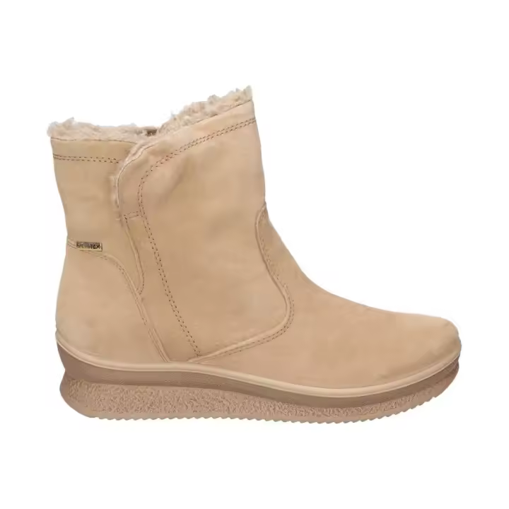 IMAC | Botines Waterproof IMAC para Mujer – Botines de Piel en Color Camel – Botín con Cremallera – Con Borreguito – De Piel – Para Invierno – Cómodos – Versátiles – Modelo 656529-7181.017 - 1