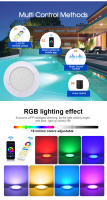 Luz Submarina RGB DC12V IP68 LED Para Piscina 18W 25W 35W Control Por App Tuya Decoración Para Fiesta En Piscina Y Fuente - details 3