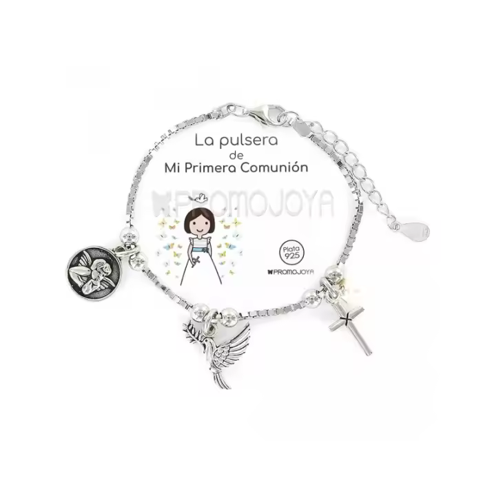 Pulsera de plata 'Primera Comunión' Eres lo más - 1