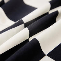 Sábana Ajustable Reina Talla Con Banda Elástica Cubierta De Mátress Negro Y Blanco Sábana De Alta Calidad Sábana Tat 40TC Plaid - details 11