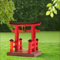 Mini Puerta Torii Japonesa Estilo Shinto Para Jardín Arquitectura Asia Adorno De Casa Miniatura Decoración De Acuario Decoración Chino - details 4