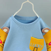 Ropa Infantil Bebé Niñas Primavera Otoño Conjunto De 2 Piezas Camiseta Pantalones Algodón Casual Unisex Talla Pequeña - details 12