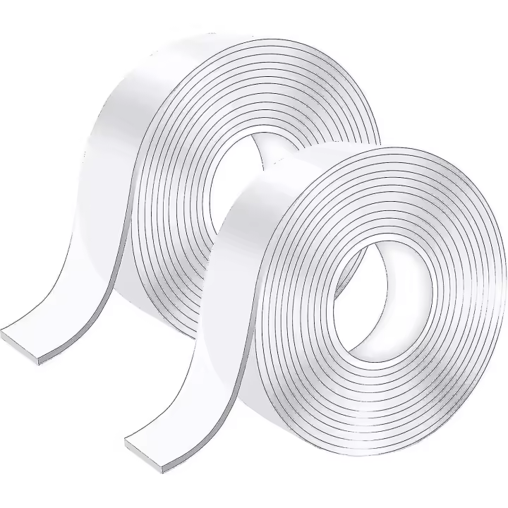 Cinta de doble cara extra Fuerte de 10m, Nano FINA lavable transparent Belt, Traceless extraible antideslizante Belt, gel de doble cara reutilizable - 1