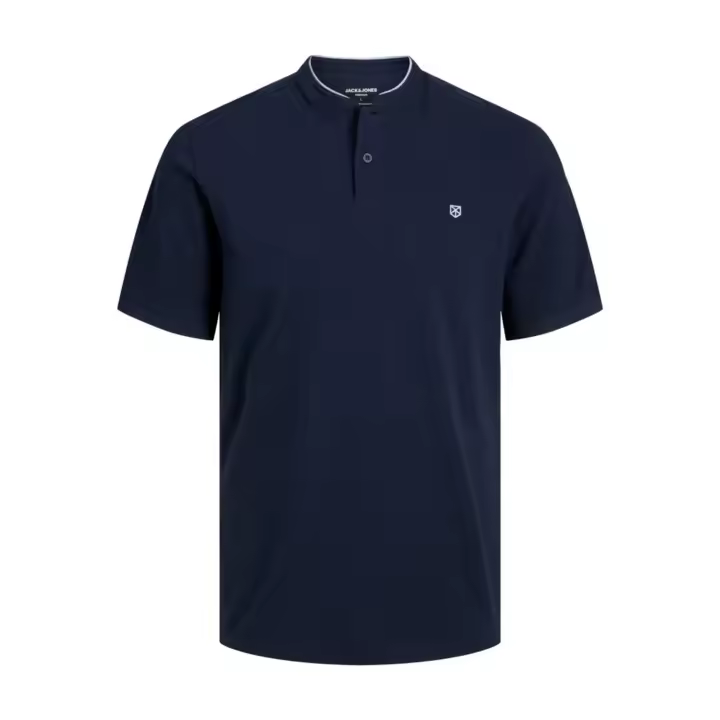 JACK&JONES 12237844 JPRBLASAINZ SS MAO POLO Hombre Polo Camiseta Top TS Cuello 29034 - 1