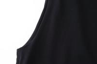 Vestido Sin Mangas Para Mujer Con Hombros Reforzados Y Corte Circular Estilo Européen Y Americano Primavera 2024 Polyester - details 6