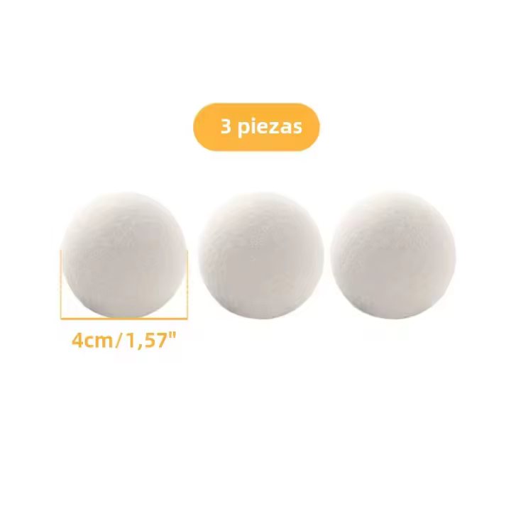 Bolas De Secado Para Lavadora Reutilizables De Lana Accesorios Para Lavandería Naturales Suavizadores De Tela 4/5/6cm Felpa - 1