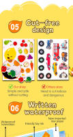 Juego Educativo Montessori Para Bebés Libro Ocupado Con Pegatinas Tablero Ocupado Juegos De Alineación Temprana De Aprendizaje Educativo Para Niños Pequeños - details 6
