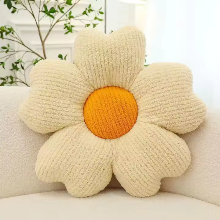 Cojín Decorativo De Silla De Oficina Y Mesa De Comedor Nuevo Macarón Transpirable Con Diseño De Flor De Cinco Pétalos Para Hogar - 1