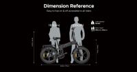 Bicicleta Eléctrica Plegable Adulto ENGWE Engine X 20*4.0 pulgadas Neumáticos gordos Chaoyang todoterreno Motor 250W batería de bicicleta eléctrica 48v 13Ah Velocidad máxima 25 km/h Autonomía de 100 km Freno de disco dual Carga máxima 150 kg - Negro - details 27