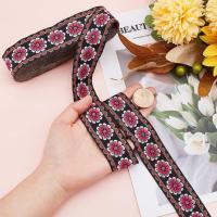 Cinta De Tela Vintage De 10m 1.3 Pulgadas Bordado Floral Trenzada Lantejuela Étnica Para DIY Y Decoración Del Hogar - details 1