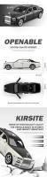Modelo De Coche Rolls Royce Phantom a Escala 1:36 Con Puertas Abiertas Simulación De Luz Y Sonido Juguetes Para Niños Regalos De Navidad - details 2