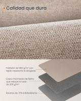 Alfombra Antideslizante de Yute Sintético 80x200 cm, Lavable a Máquina, para Salón, Dormitorio y Comedor, Color Marrón Camello - details 6