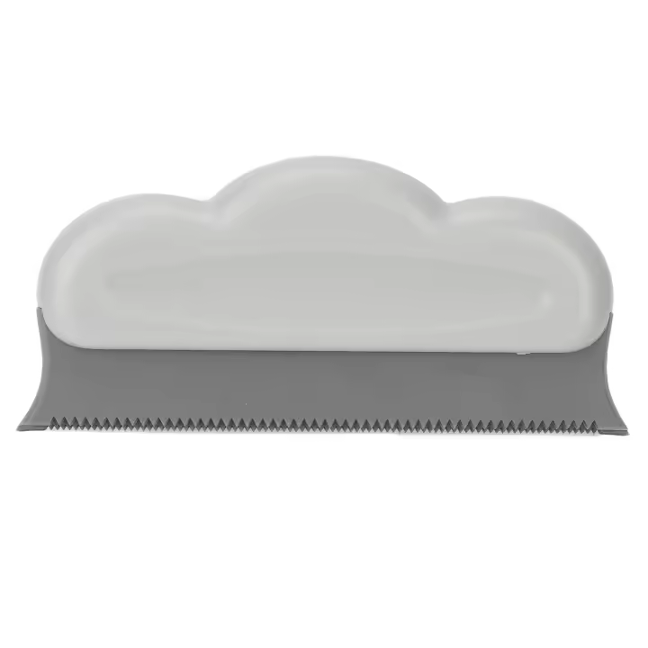 Cepillo de limpieza Cabeza suave elástica Agarre cómodo Material de silicona Cepillo de limpieza multifuncional Gris - 1