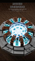 Bloques De Construcción Técnicos De Iron Man Luz Energética Robot Nuclear Mecha Reactor Modelo Juguete Educativo Para Niños - details 2