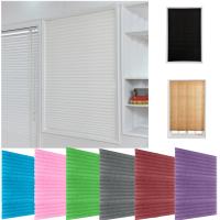 Cortinas De Blackout Mitad Con Plisadas Autoadhesivas Para Cocina Baño Balcón Ventanas De Coffee/Office Cortinas Romanas De Tela Para Ventanas De Skylight - details 0