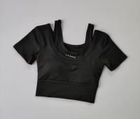 Top De Fitness Para Mujer Verano Transpirable Con Sujetador Integrado Ropa De Danza Yoga Secado Rápido Talla Tight - details 7