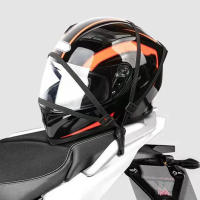 Cinta Elástica De Alta Elasticidad Para Motocicleta Correa De Equipo De Seguridad Retráctil Con Hebilla Ajustable Red De Seguridad Para Casco Durable Accesorio De Viaje - details 7