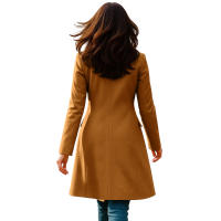 Nueva Chaqueta De Mujer De Invierno Con Manga Larga Y Cuello En V A-line Fashion Chaqueta De Trench Para Otoño Y Invierno - details 19