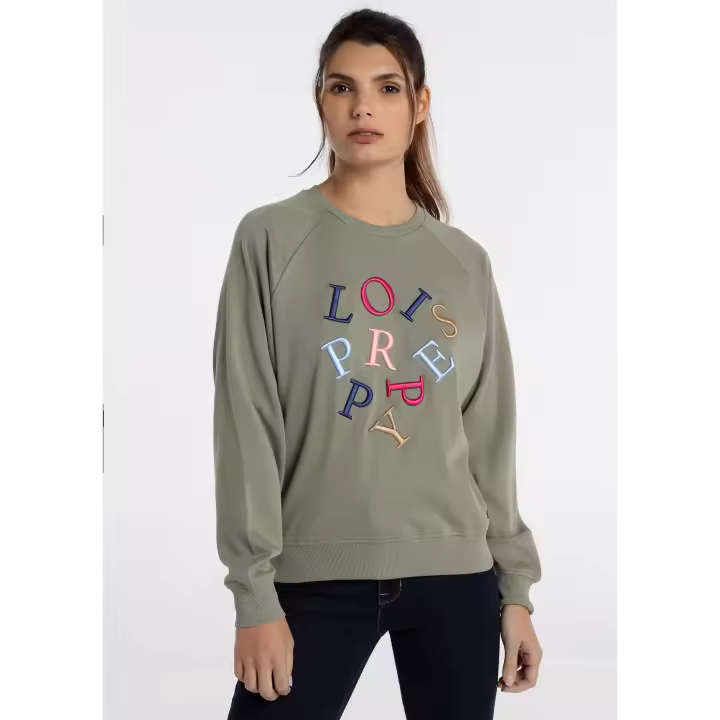 Sudadera LOIS JEANS - Cuello Caja - Tallaje en Pulgadas - Mujer - 1