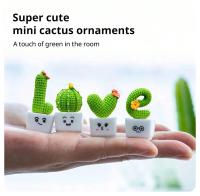Juego De 4 Suculentas De Resina Miniatura De Cactus Para Decoración De Coche Oficina Hogar Sala De Estar Accesorios De Jardín Faeiro - details 6