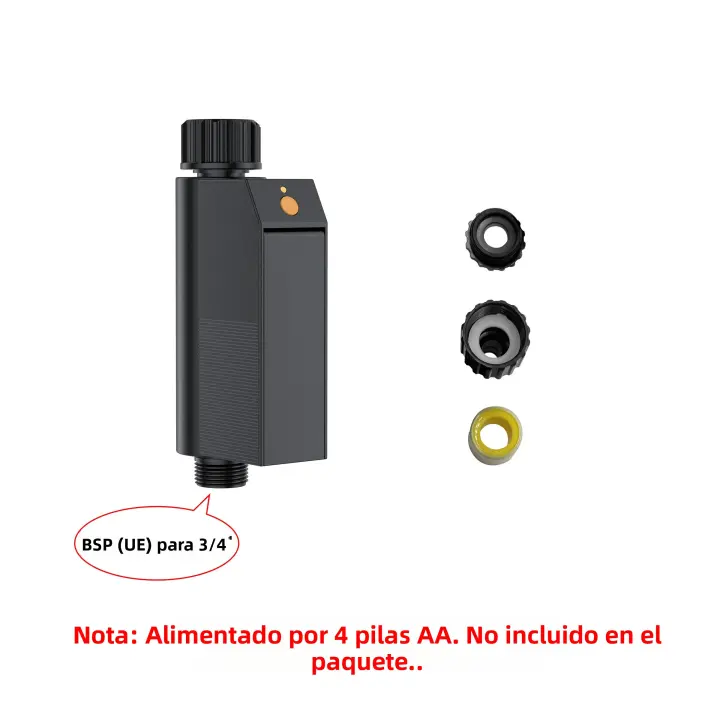 GIRIER Timer De Riego Inteligente WiFi Para Jardín Con Bomba De Agua Sin Requerir Enlace Tiempo De Batería De 2 Años Sistema De Riega Drip Para Tubo Estándar De 3/4" - 1