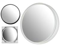 STARLEY-Espejo De Pared Metal Plástico Espejo 40 X 4,4 X 40 Cm,blanco negro - details 2
