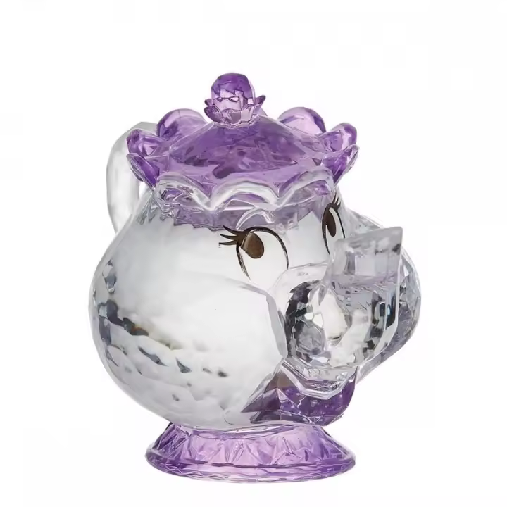 Figura acrílica enesco disney la bella y la bestia mrs. potts - 1