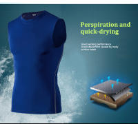 Camiseta De Deporte Para hombreQuick DryTop De gimnasioRunningFitness Con Cuello redondoRopa Deportiva Transpirable Y Cómoda - details 2