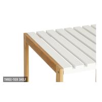 STARLEY-Estanteria de bambú 3 niveles,Estantería Multiusos con Baldas,Organizador para Entrada, Pasillo, Baño 70x35x76.2cm - details 3