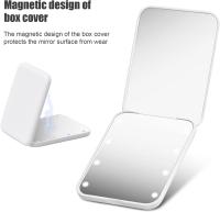 Espejo de Bolsillo, Maquillaje Portátil, Espejo de Aumento de 1X/2X, Espejo Compacto con Luz, Espejos Pequeños para Viaje - details 1