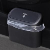 Caja De Almacenamiento Para Coche En Color Negro Estilo De Presión Tipo Cuadrado Accesorios Interiores De Auto Bolsa De Basura De Vehículo - details 0